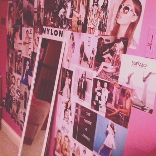 theblondecloset:  too in love with my new inspiration wall