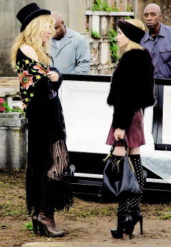 perfectemmas:  Lily Rabe &amp; Emma Roberts | American Horror Story Coven 