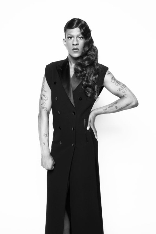 jeanpaulpaula:  Mykki Blanco in JeanPaul Gaultier for WAD Magazine Photography : Julot Bandit Stylist : JeanPaul Paula Style assistant : Marine backer , Ludovic leger Hair : Elika Bavar Make up : Yann Boussand Larcher II Make up assistant : Tania