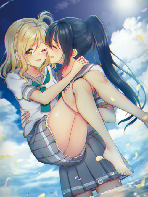 ✧･ﾟ: *✧ Kanan and Mari ✧ *:･ﾟ✧♡ Characters ♡ : Mari Ohara ♥ Kanan Matsuura♢ Anime ♢ : Love Li