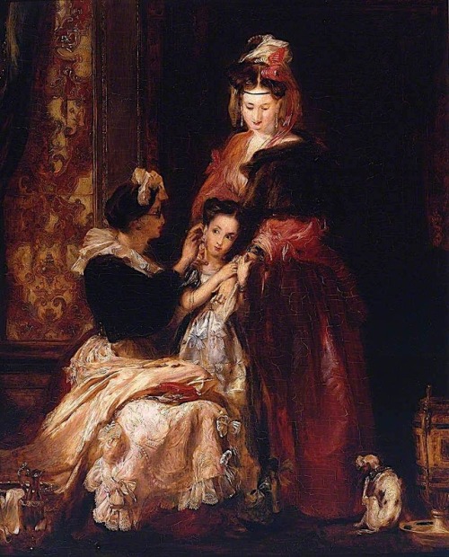 classic-art:The First Ear-RingDavid Wilkie, 1834-1835 Sir David Wilkie RA (18 November 1785 &nd