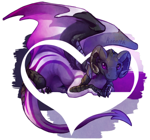 kaenith:This week’s pride dragon is for demisexual pride!The finished pieces of this series-in-progr