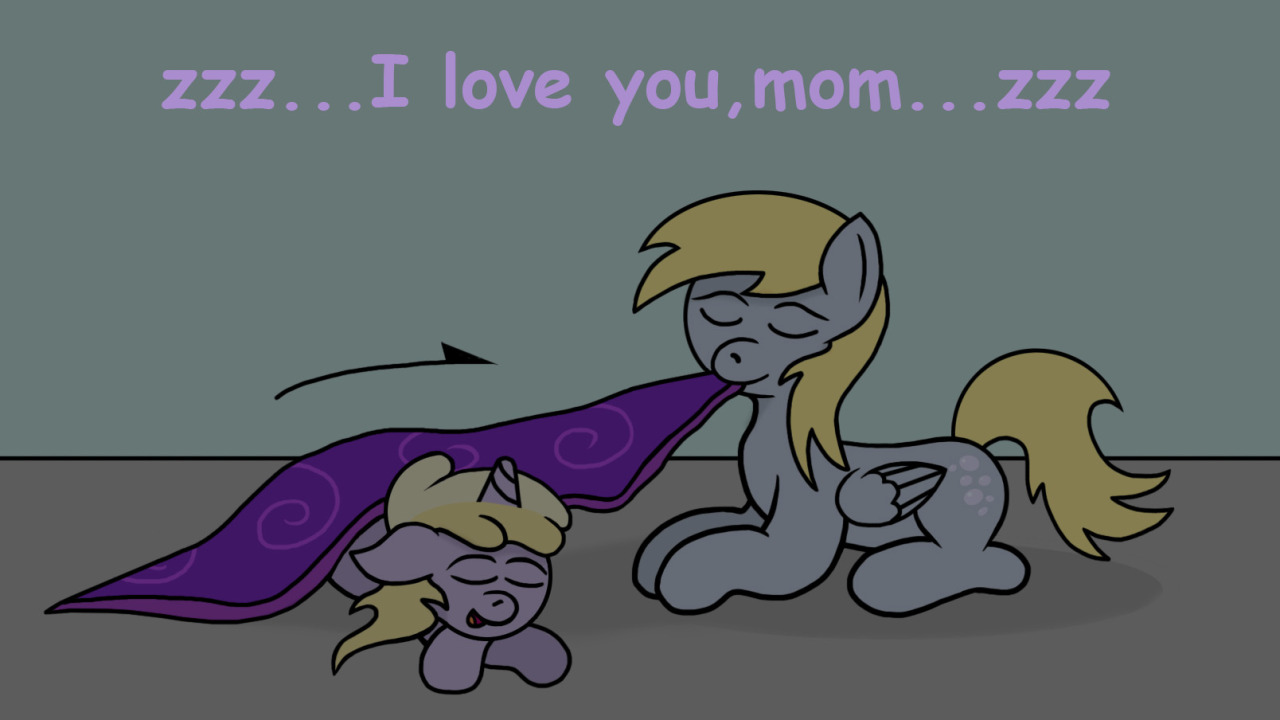 ask-dinky-dawberry-doo:Good night, Little Muffin &lt;3D’awww &lt;3