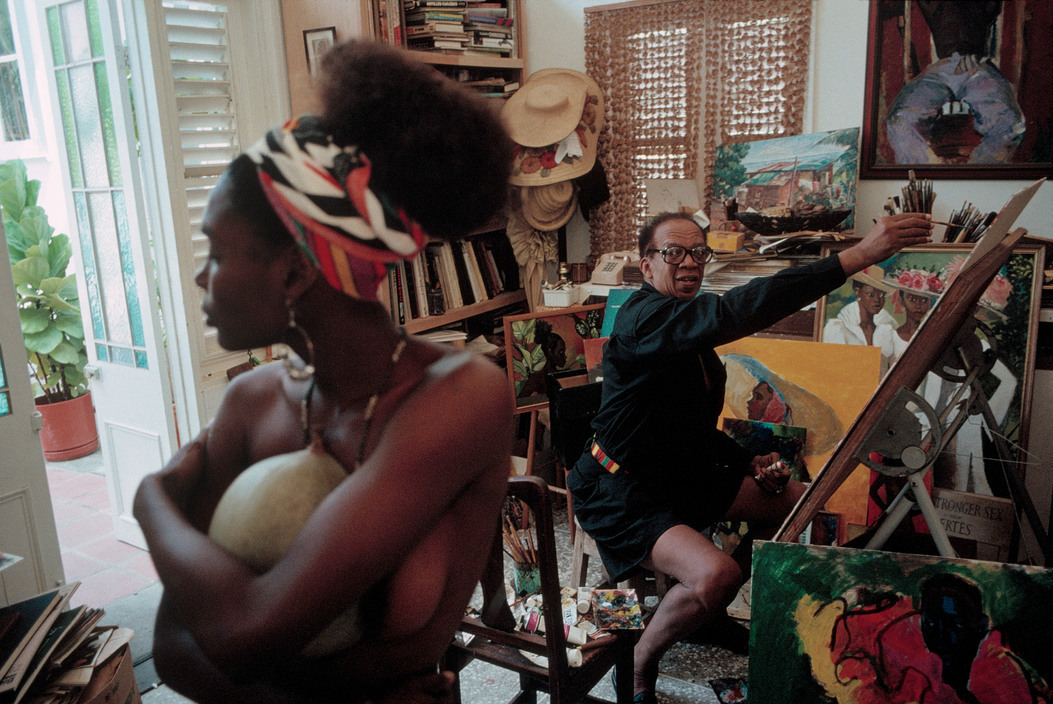 africansouljah:  David Alan HarveyTRINIDAD AND TOBAGO. 1993. Famous painter Bosco