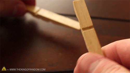 Mini Matchstick Gun - The Clothespin Pocket Pistol by The King of Random