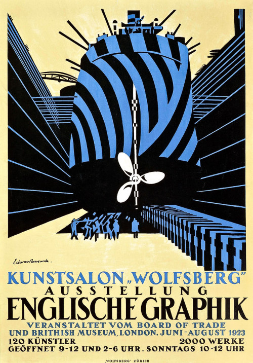 BAWDEN, Edward. Kunstsalon Wolfsberg, Ausstellung Englische Graphik, 1923 by Halloween HJB f