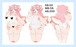 missaka: 【Character Auction】Axolotl dragon
