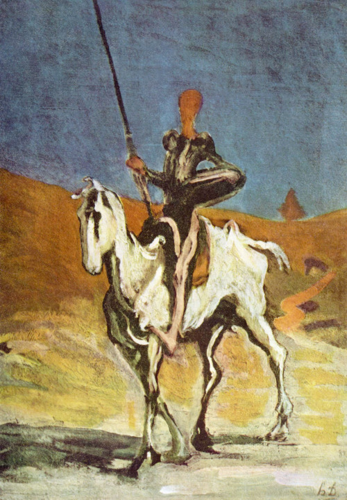 ||| Honoré Daumier, Don Quijote et Sancho Panza (~1868)