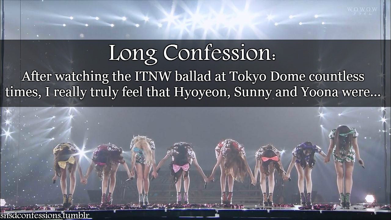 Snsd Confessions After Watching The Itnw Ballad At Tokyo Dome