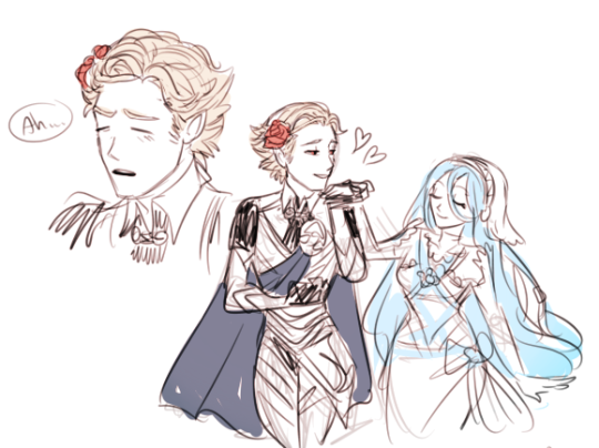 Sex laaaazy corrin/azura doodles bc its about pictures