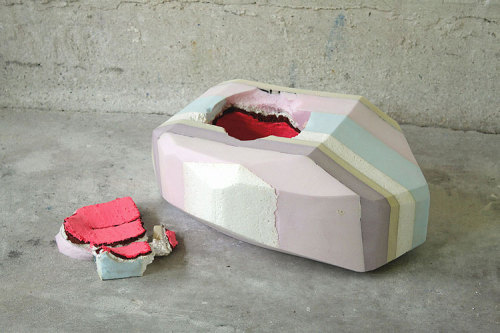 N. Sean GloverDisembodies #5, 2011Fresco on styrofoam17" x 9" x 8"