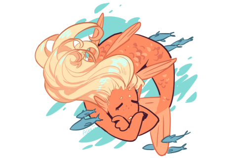 heres a quick mermay because im having so much trouble with all my other unfinished art aaaaaaaa