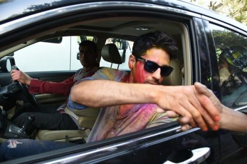 Sidharth Malhotra and Alia Bhatt at Holi Party