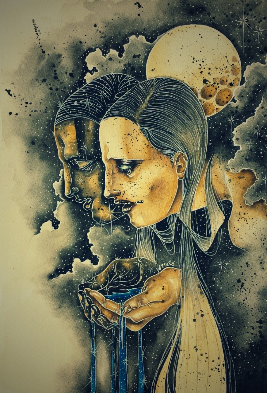 thegirlwhocriedwolfe:  What you offer. (I only painted this yesterday and I fucking