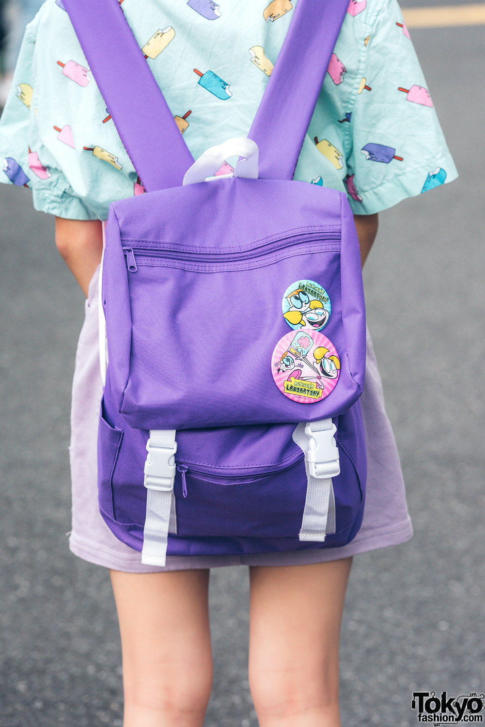 tokyo-fashion:  13-year-old A-Pon on the street in Harajuku wearing a pastel look