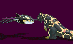 silverjolteon:  Shiny Primal Kyogre &amp; Shiny Primal Groudon - [Hold Hands]  Requested by Suave-Groudon