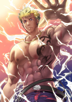 hello-draw:  itskyokabitch:  Laxus is the