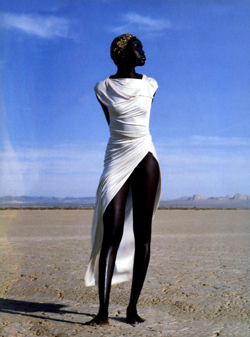 labsinthe:“Idoles” Alek Wek photographed by Herb Ritts for Vogue Paris 1999