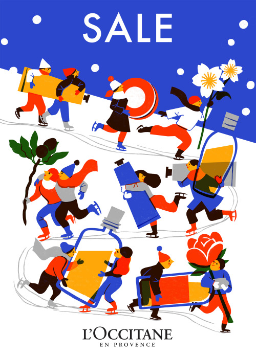 Illustration for L’Occitane Winter Sale Poster