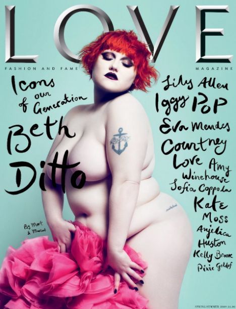 Porn Pics claudiamatossilva:  Beth Ditto for Love Magazine’
