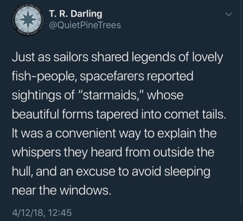 danthortheblog: drachenmagier:I couldn’t resist this. The idea of space sirens and starmaids just 