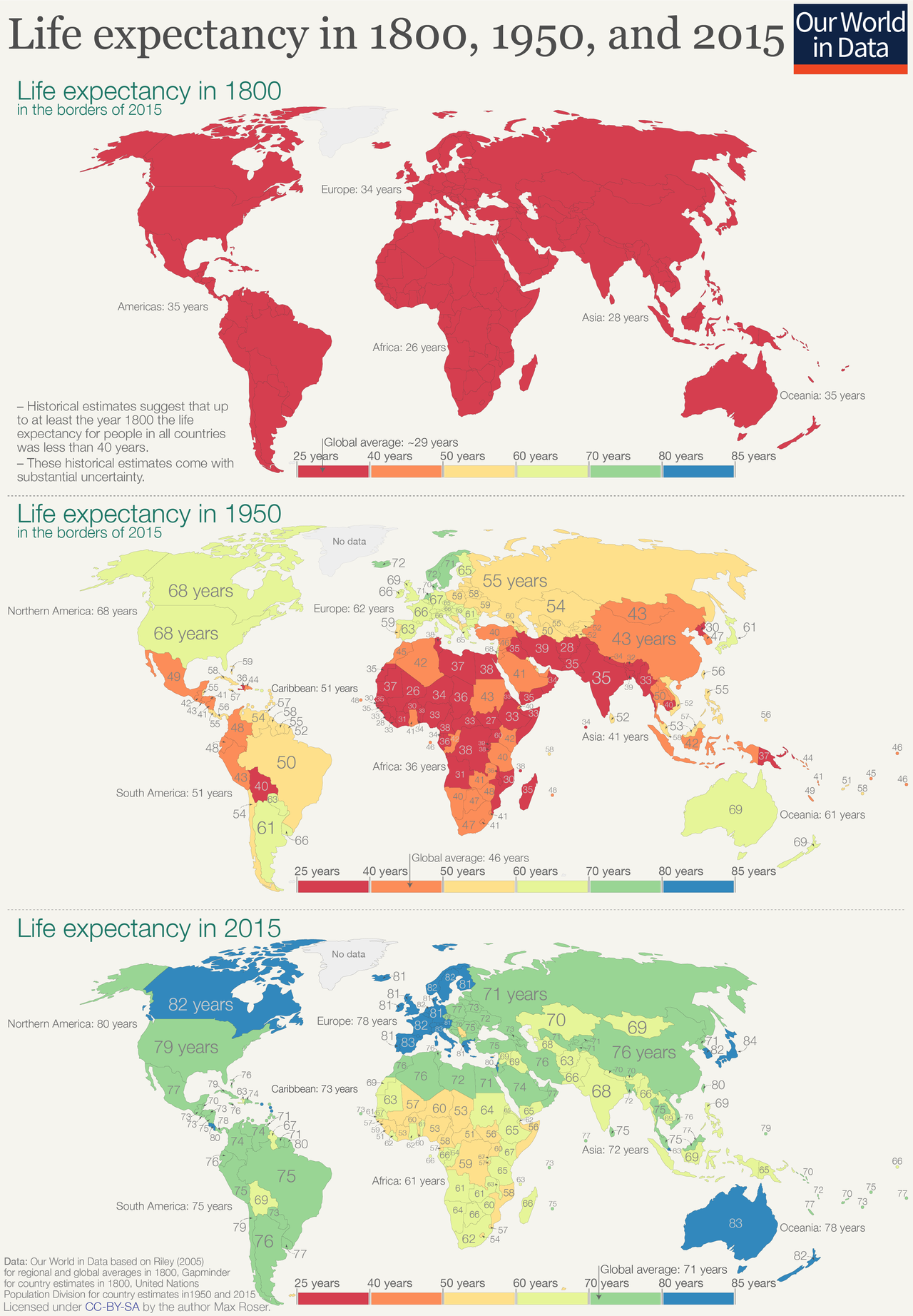 Evolution of Life expectancy in the world. As of... Maps on the Web