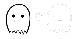 fandomstuck:  waluigiwave:  lovemesomesouleater:  ghostlyshak:  a lonely ghost all on his own (its transparent)  DRAG IT IT IS SO CUTE  where are the ghost tits are these not straight ghosts what the fuck there are children looking at this  they are gay