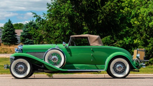 1929 Duesenberg Model J Murphy Convertible Coupe,Photo via Mecum Auctions