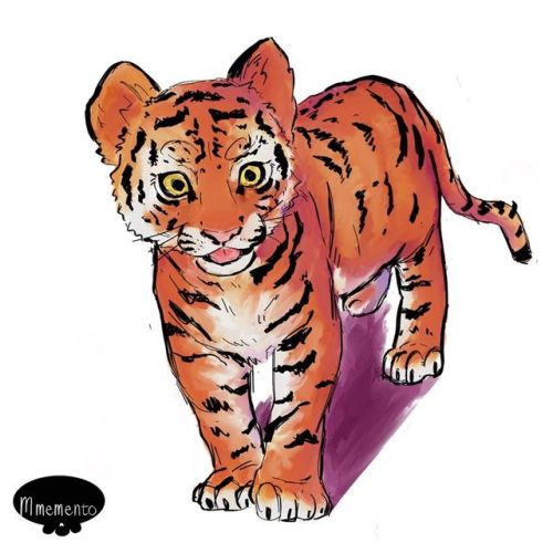 Trying to continue Cattember. Heres a tiger cub ...#catember #tiger #tigercub #tigercubs #endangered