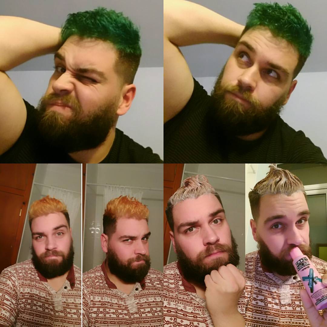 @genderphage says I look like a Dryad, which I can live with… #greenhair #greenhairdontcare