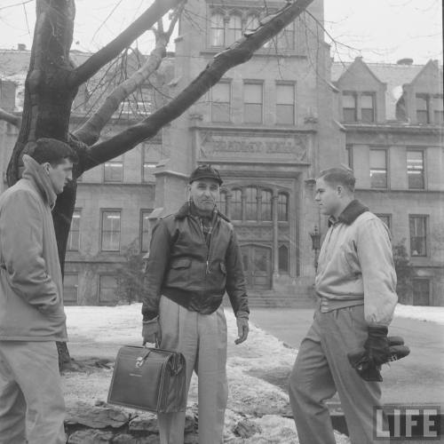 Mature student at Bradley University(Francis Miller. 1951)