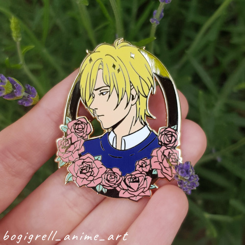 ♥ BANANA FISH themed enamel pins  ♥ ~Available on my WEBSHOP-hard enamels-approx 45mm -gold plating(