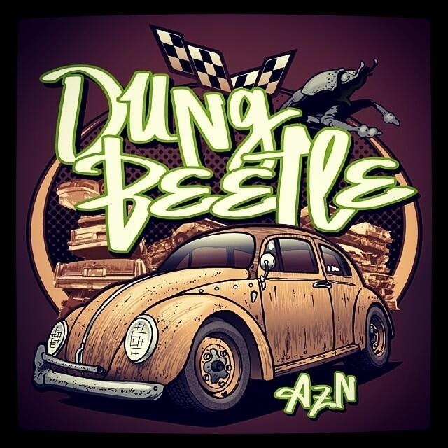 The dung beetle is driven by AZN from the show street outlaws on discovery in OKC,my