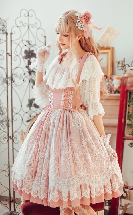 lolita-wardrobe: New Release: 【The Fairy Doll】 Lolita OP Dress and Headdresses ◆ Shopping Link >&