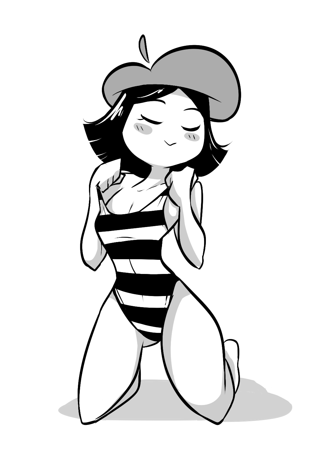 slbtumblng:  kindahornyart:  Cute mime waifu.  ♥   I want X3