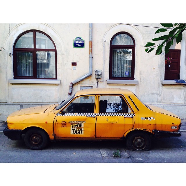 A Dacia 1310 taxi. Bucharest, Romania. 15 September 2014.