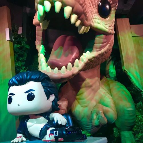 Life-size sexy Jeff Goldblum Funko POP for Jurassic Park at the new @originalfunko Hollywood store. 