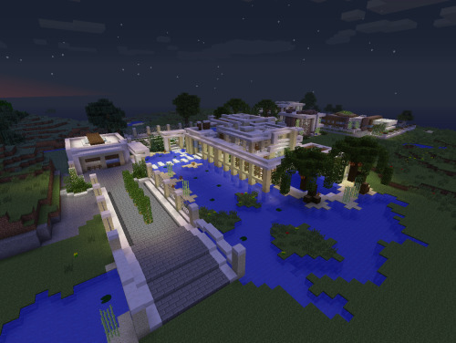 oh-my-minecraft:  Inspired by Youtuber Keralis, Monkeyspanker built this gorgeous house I now have the pleasure of living in on Minecraft. :3 