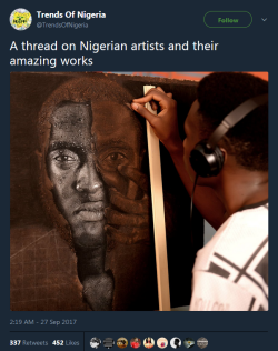 baronessvondengler:  destinyrush: So talented 😍 Black artists know no limits  Up Naija! 🇳🇬🇳🇬🇳🇬 