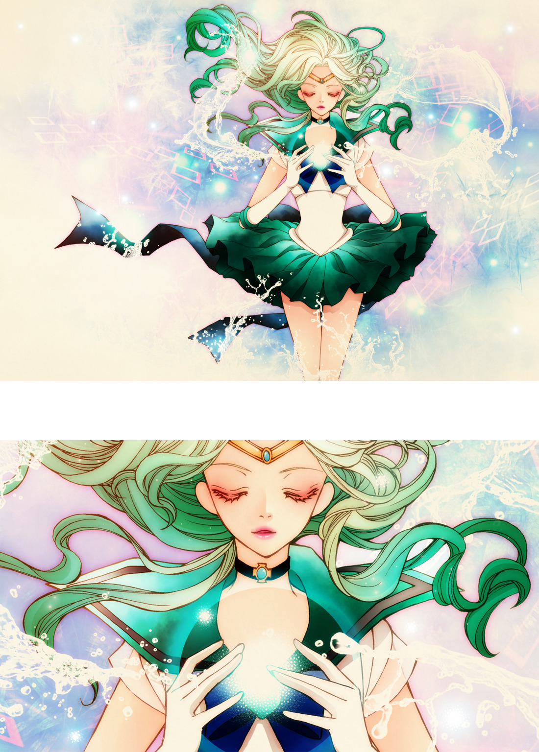magical-girl-fanart:  セーラーネプチューン by sizh 