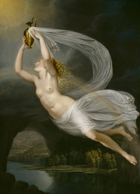 flyse:Iris Carrying the Water of the River Styx to Olympus for the Gods to Swear By, Guy Head (Engli