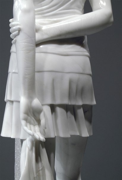 flowartstation:   ‘Ghost Girl’, life size marble sculpture by  Kevin Francis Gray    