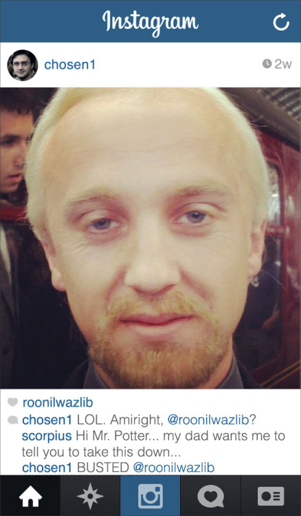 buzzfeed:  If present day Harry Potter had an Instagram, he would be such a dad about it.  