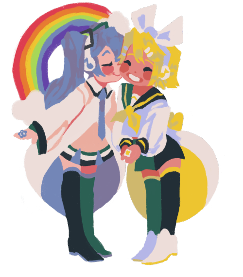 i wanted to make stickers to give at miku expo but it looks like that won’t be happening </3 stil