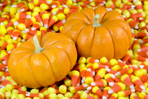 merelygifted: Some Halloween candy wallpaper….