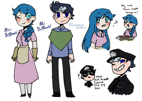 I totally didnt forget their names.Designs for Carmelo&rsquo;s parents. Since they already appeared 