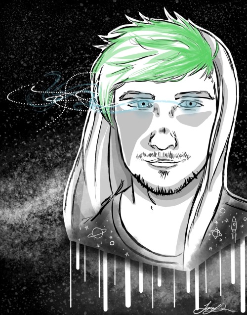 Space thing of @therealjacksepticeye for revelmodes fan art Friday. (‘Twas space themed)