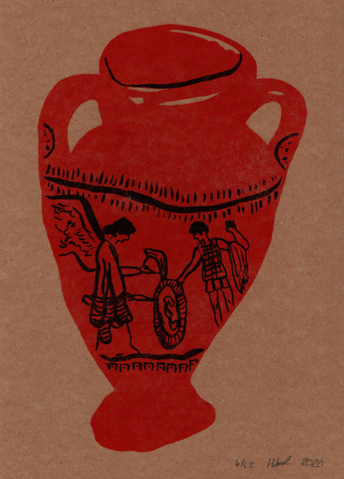 hannahlockillustration: Reprinted some Greek Pottery risographs. 