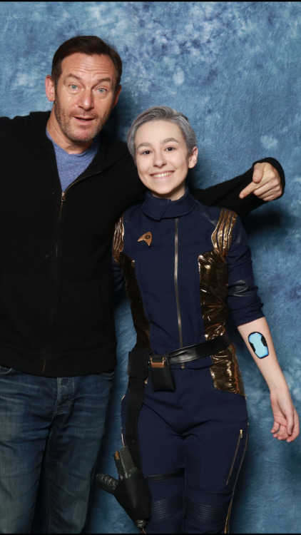 miss-chievously:Jason Isaacs is an angel!!! He was so excited about my cosplay and even took the tim