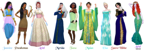 Historically Accurate Disney Princess Series (Part 1)Finally, I’ve completed 8 princesses with diffe